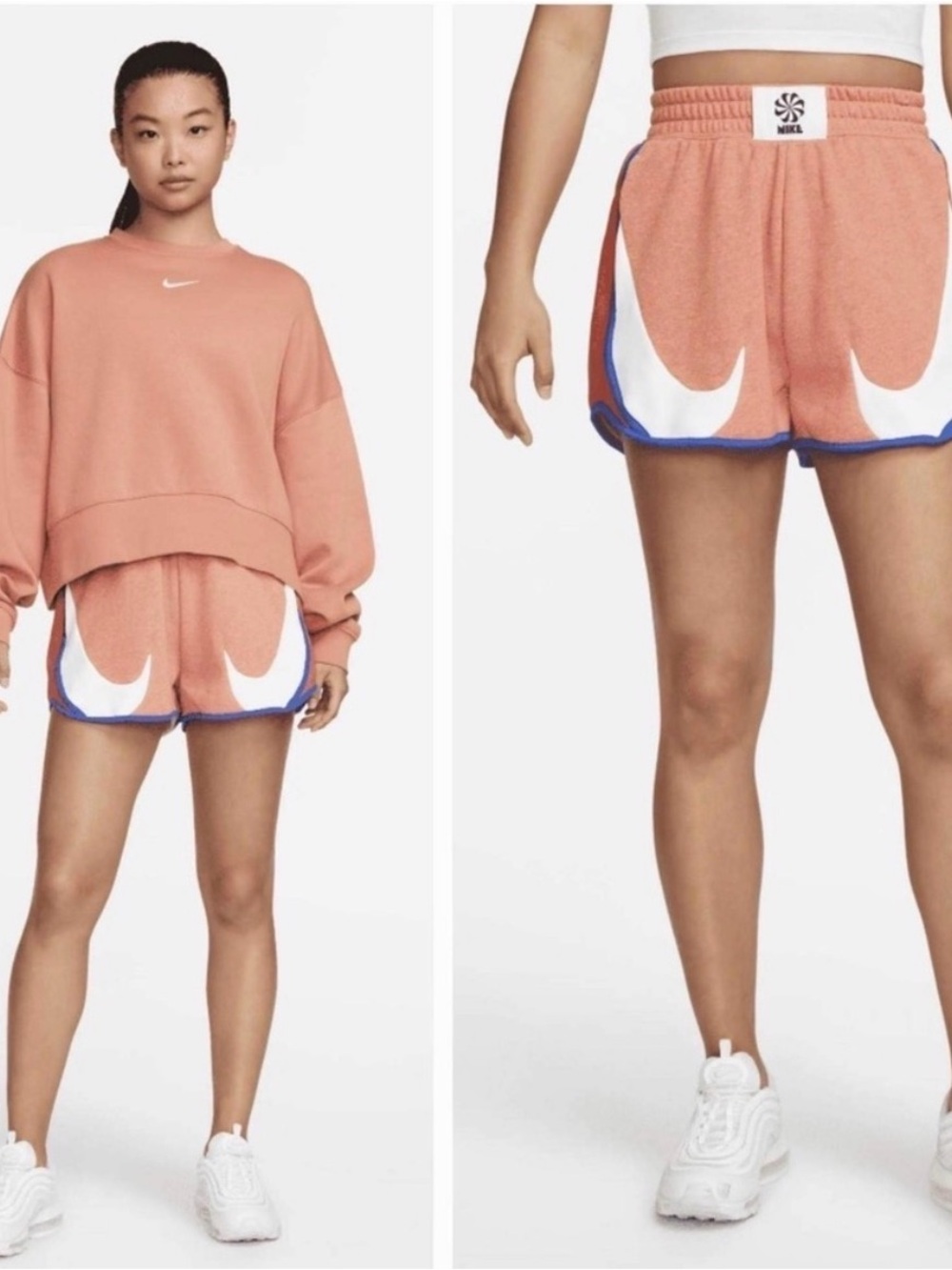 Nike Sportswear Modern Fleece French Terry Loose Shorts Circa 72 Size Small